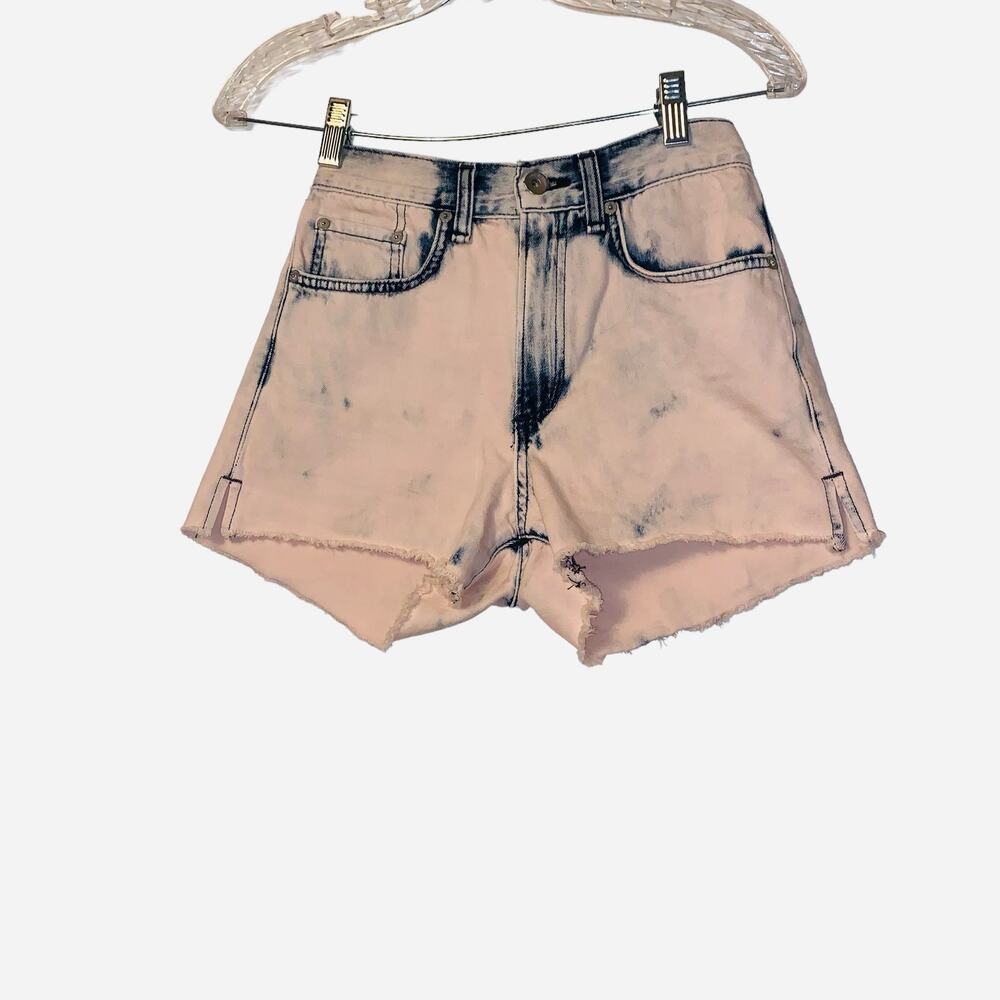 Rag & Bone Justine Jean Shorts In Bleach Blush Size 23 - Picture 3 of 11
